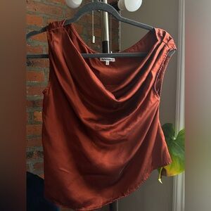 Reformation Satin Off The Shoulder Top